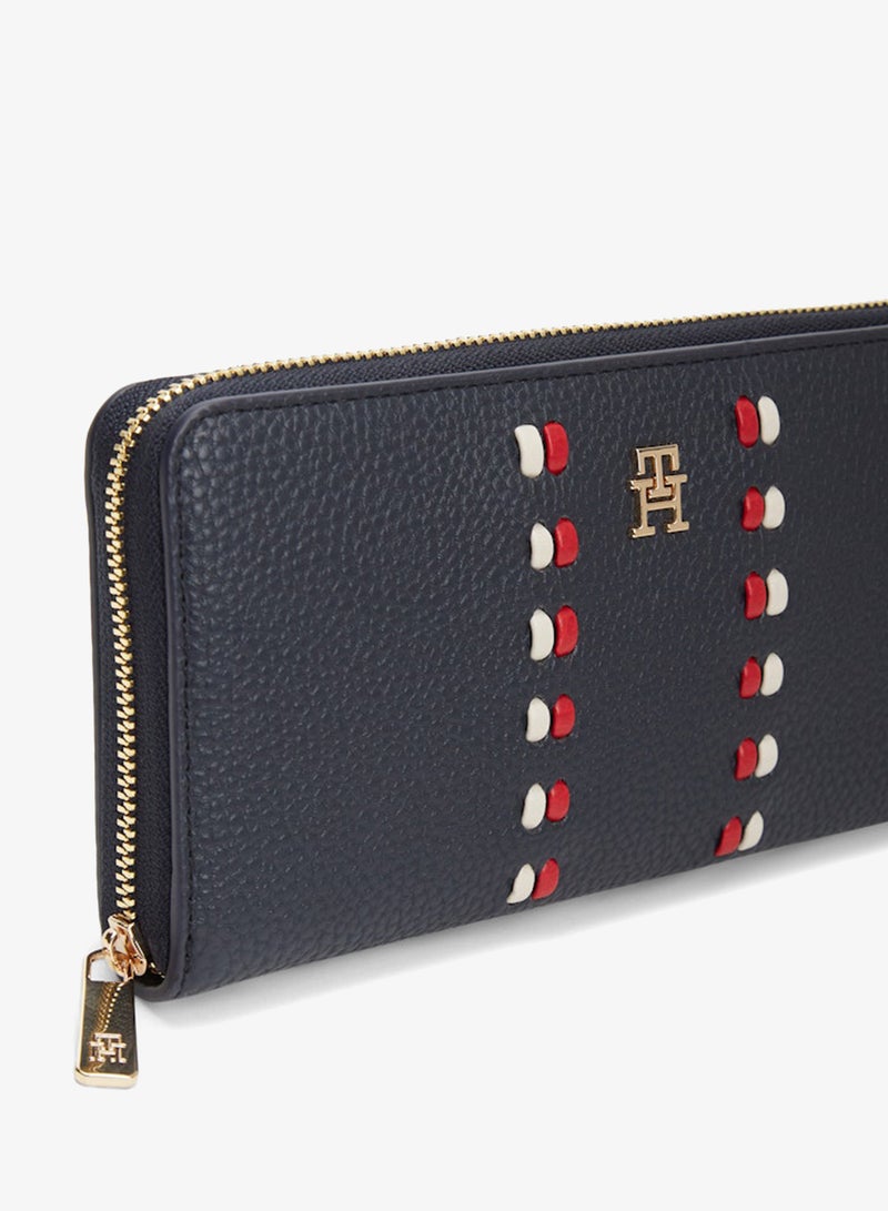 TOMMY HILFIGER Hilfiger Icon Signature Tape Zip-Around Wallet - Image 3